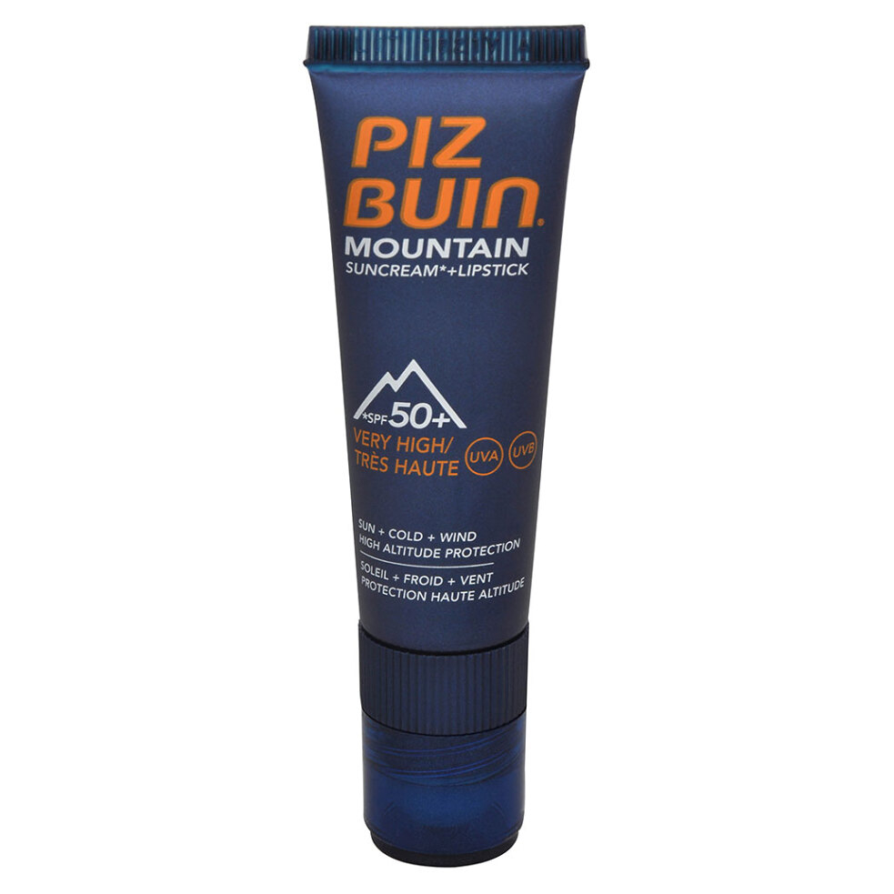 PIZ BUIN Mountain 2v1 opalovací krém a balzám na rty SPF50+ 22,3 ml