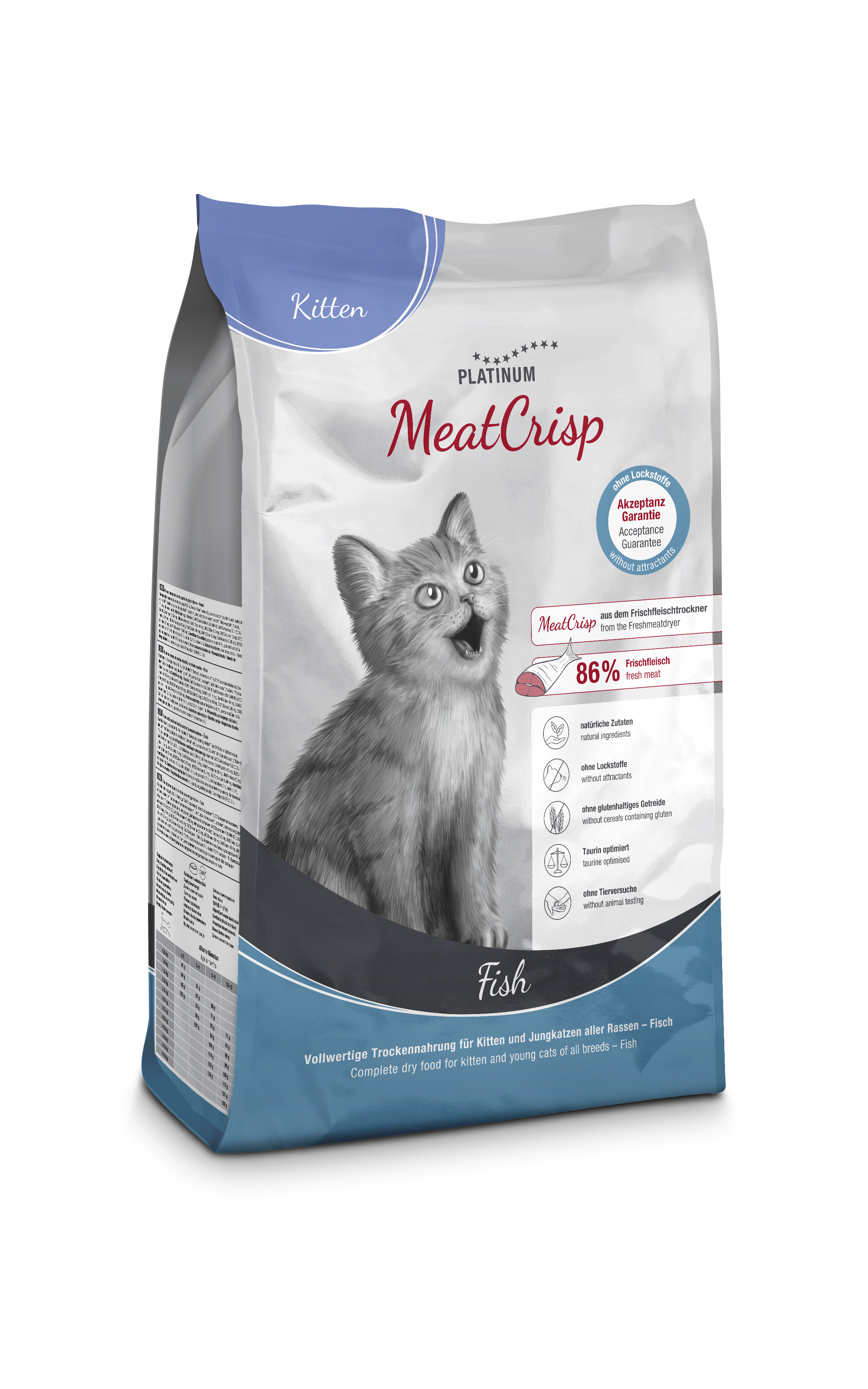 Platinum MeatCrisp Kitten Fish - Ryba pro koťata 1,5 kg