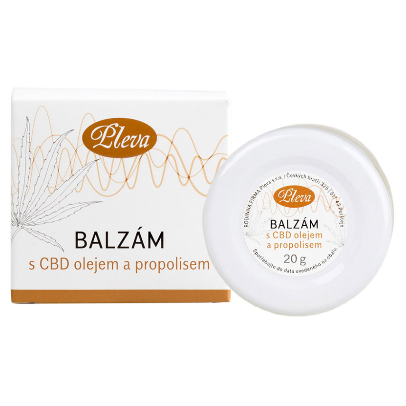 PLEVA Balzám s CBD olejem a propolisem 20 g