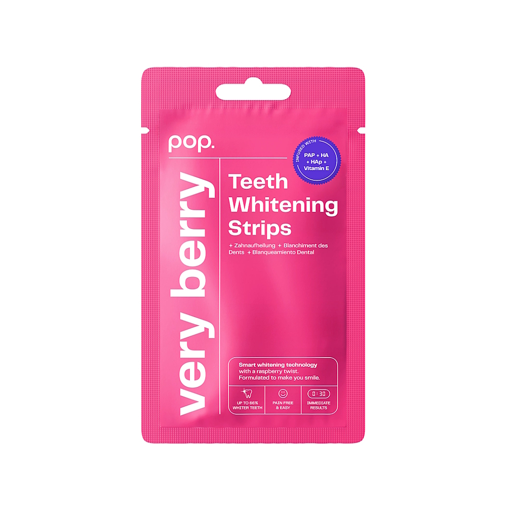 POP Bělící pásky Very Berry 7 x 2 kusy