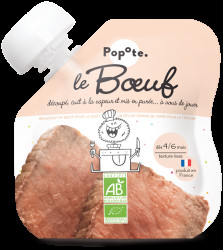 Popote BIO Kapsička Hovězí maso 4/6m+ 60 g