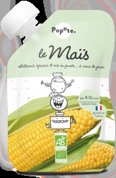 Popote BIO Kapsička Kukuřice pyré 4/6m+ 120 g