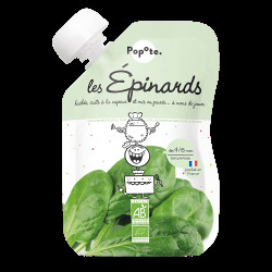 POPOTE Kapsička špenát 4m+ BIO 120 g