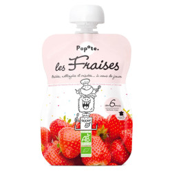 POPOTE Ovocná kapsička jahoda od 6.měsíce BIO 120 g