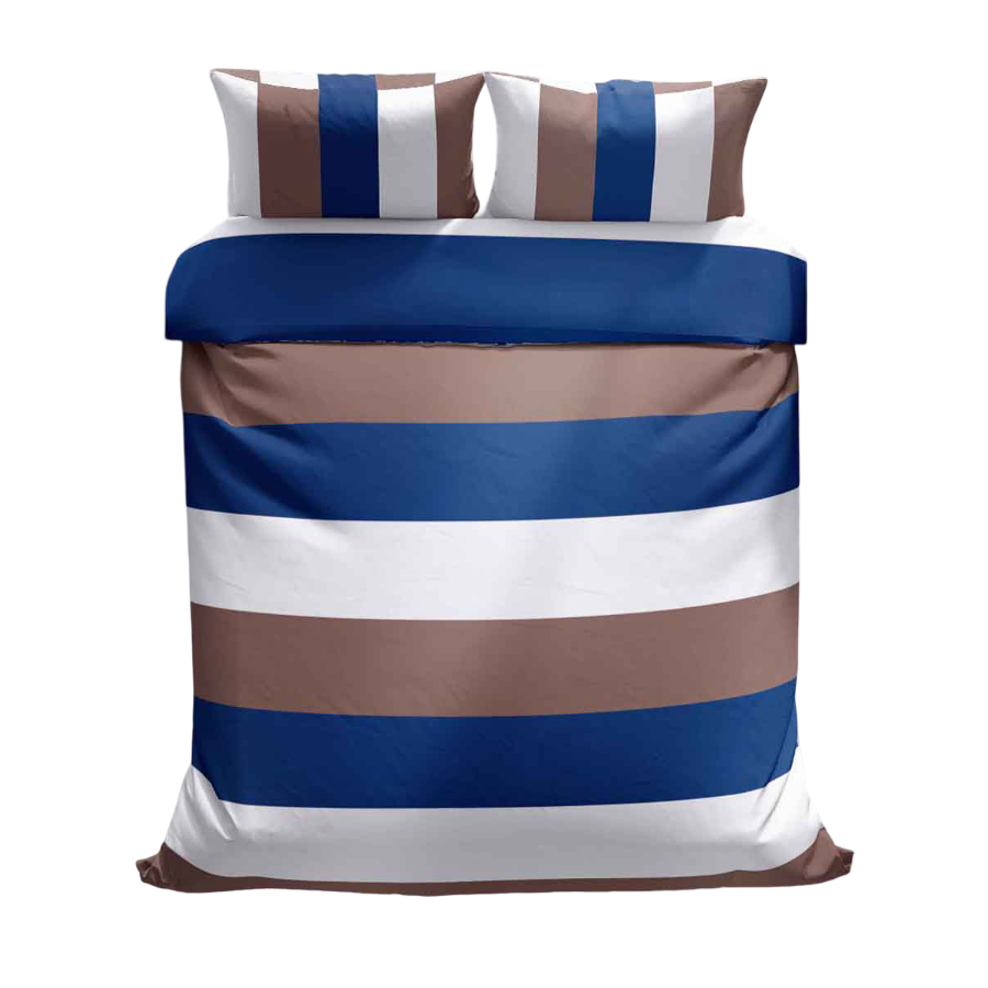 Povlečeme vše Bavlněné povlečení Pruhy modré
