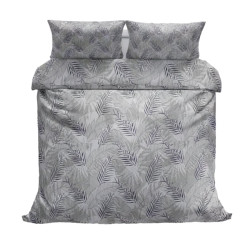 Povlečeme vše Bavlněné povlečení Šedé pírko 140x200, 70x90 cm