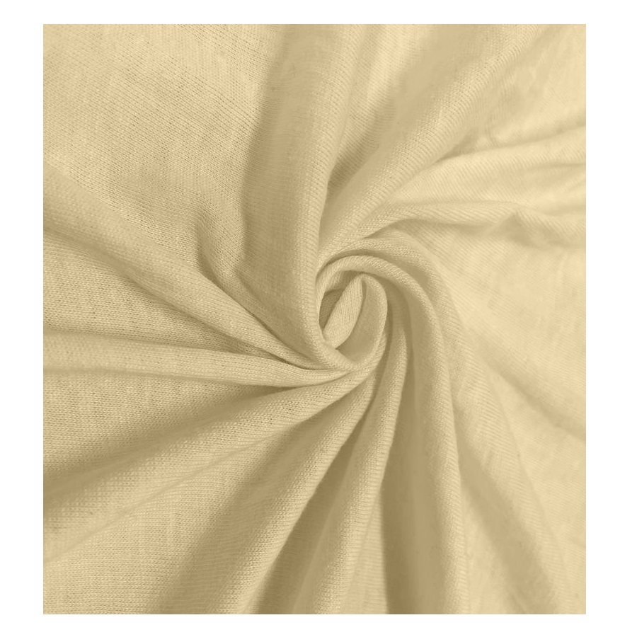 Povlečeme vše Prostěradlo Jersey Lux 90x200 cm krémová