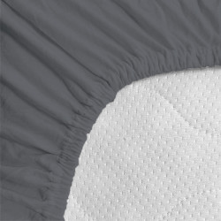Povlečeme vše Prostěradlo Jersey Standard 180x200 cm tmavě šedá