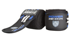 POWER SYSTEM Bandáže na kolena KNEE WRAPS BLUE 2 ks