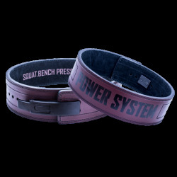 Power System Fitness opasek s přezkou Full Power 3810  červený - M