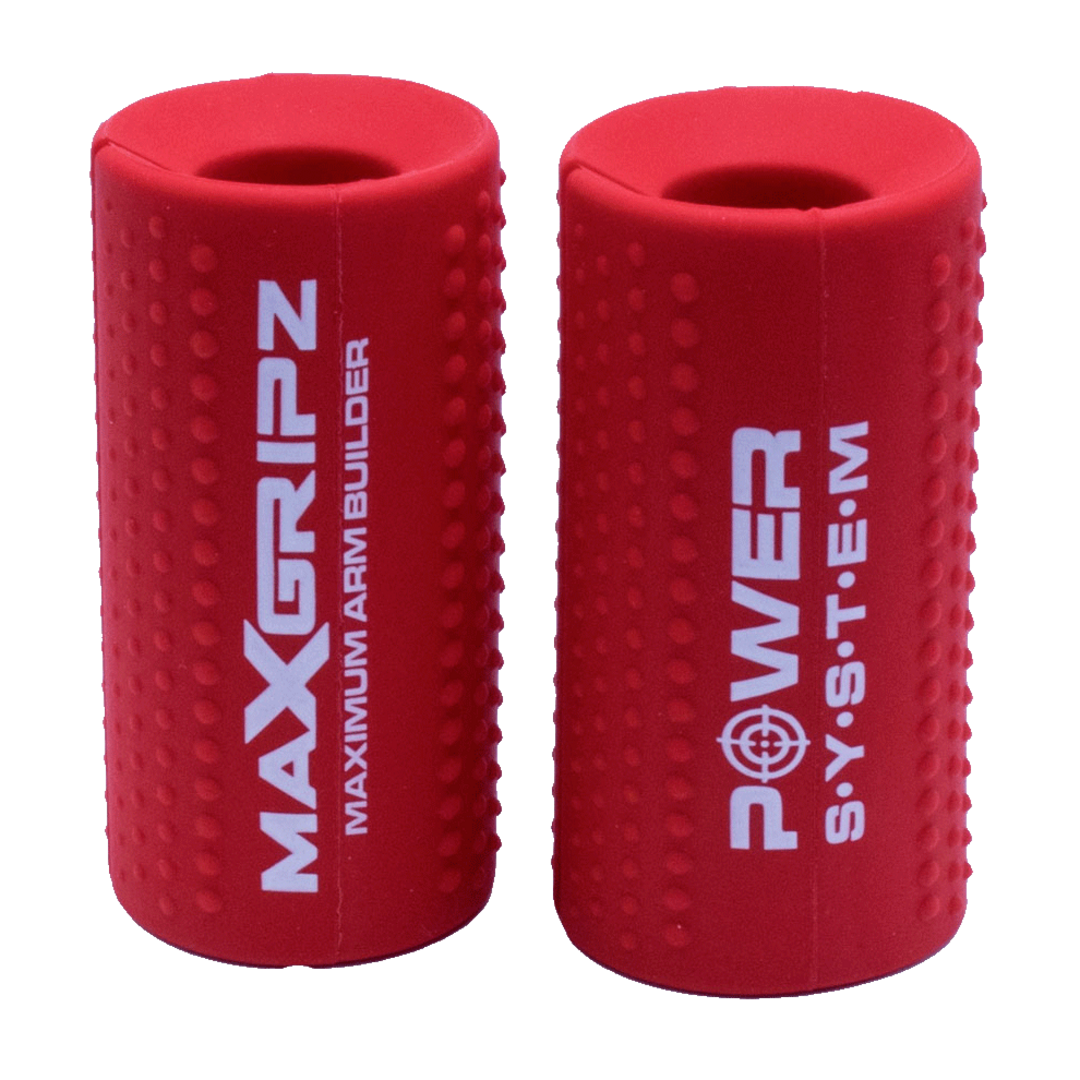 Power System Gripy na posilovací tyč MAX GRIPZ červené - XL