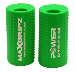 POWER SYSTEM gripy na posilovací tyč MAX GRIPZ GREEN vel.M 2 ks