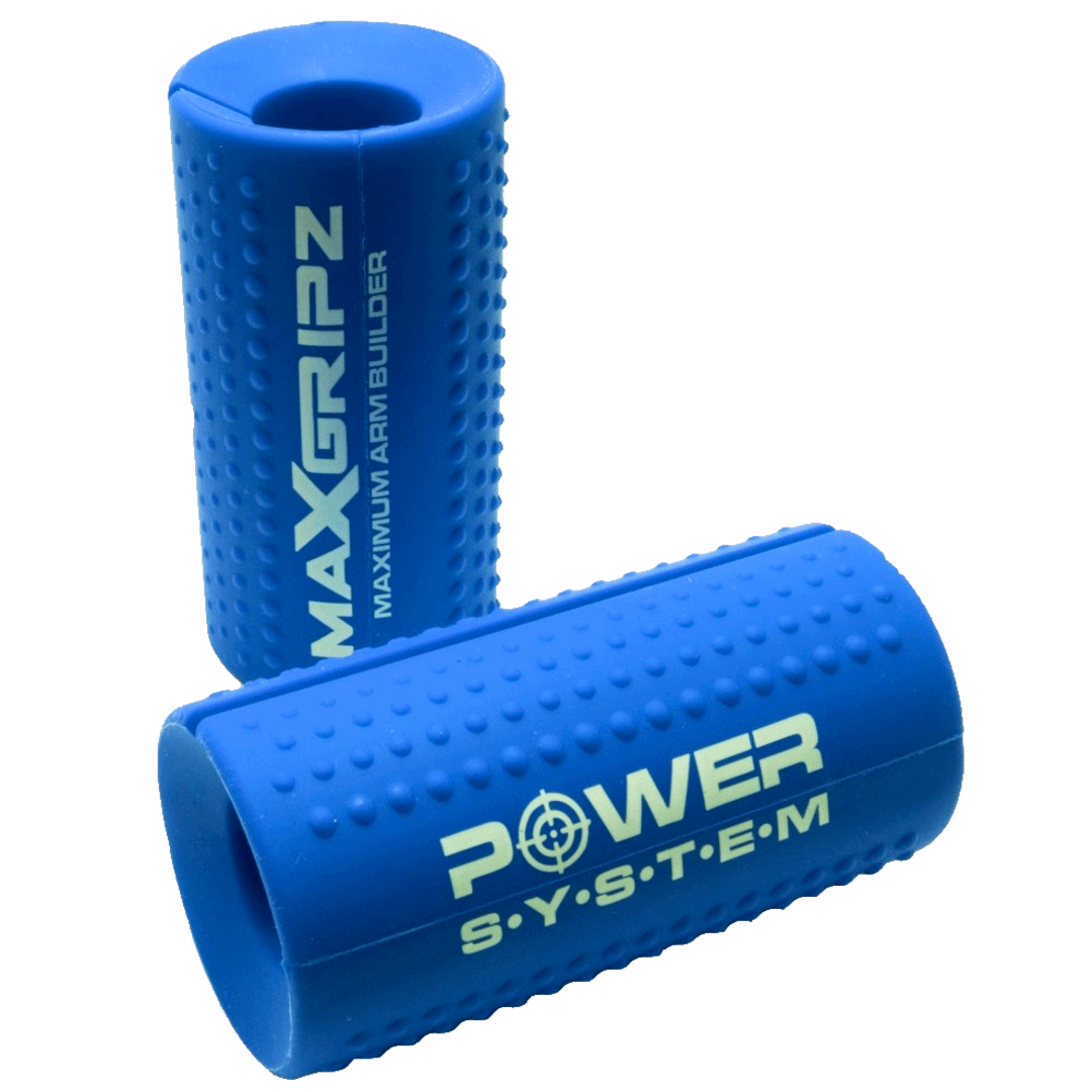 Power System Gripy na posilovací tyč MAX GRIPZ modré - M