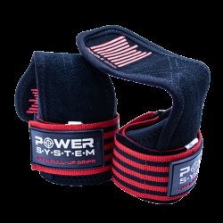 Power System Posilovací gripy Lift&Pull-Up Grips 3380 - červené