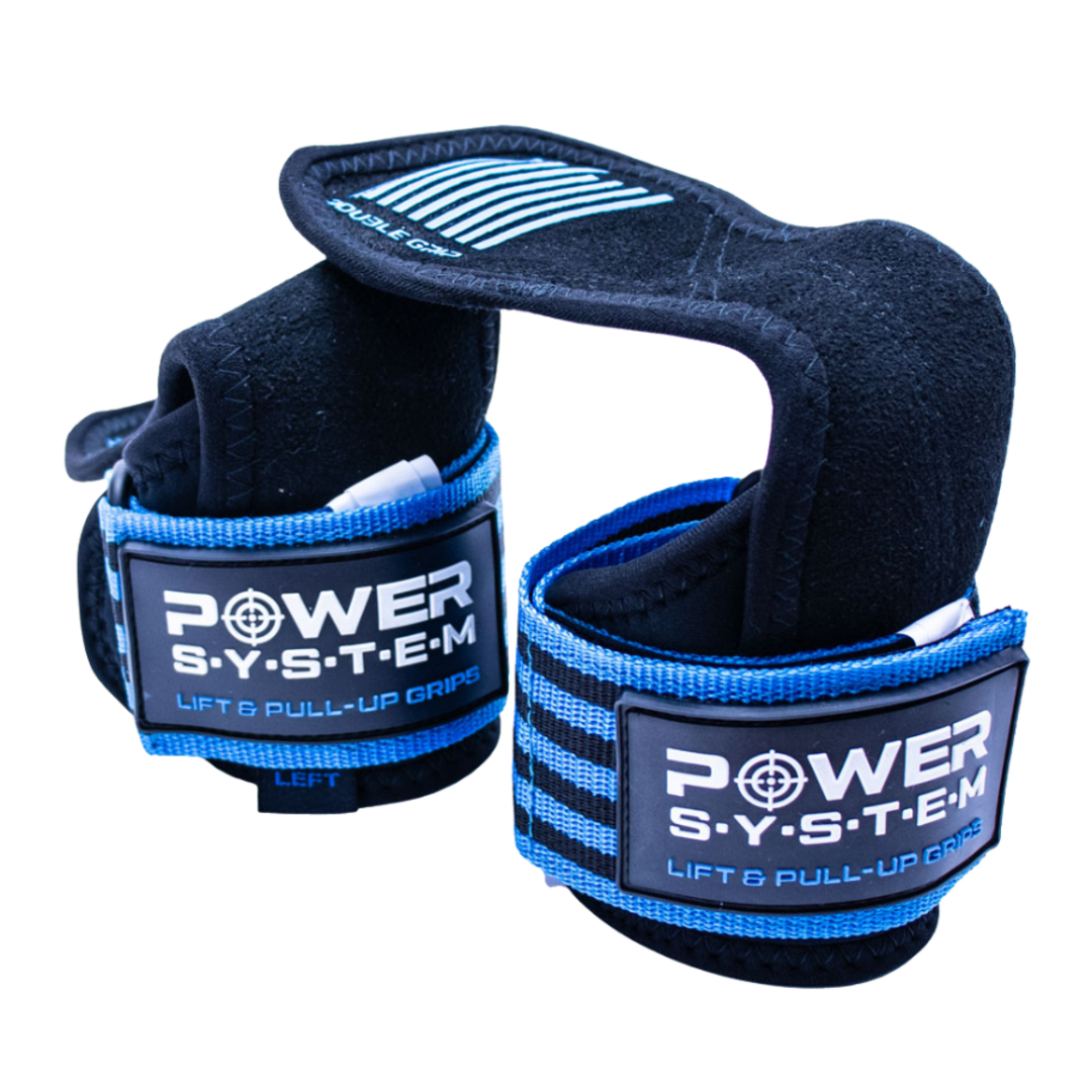Power System Posilovací gripy Lift&Pull-Up Grips 3380 - modré