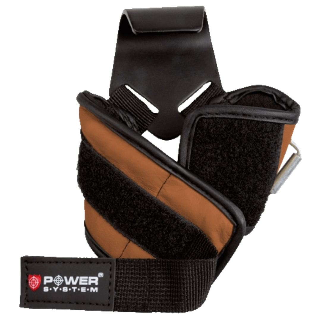 Power System Posilovací háky PS-3300 hnědé - XL