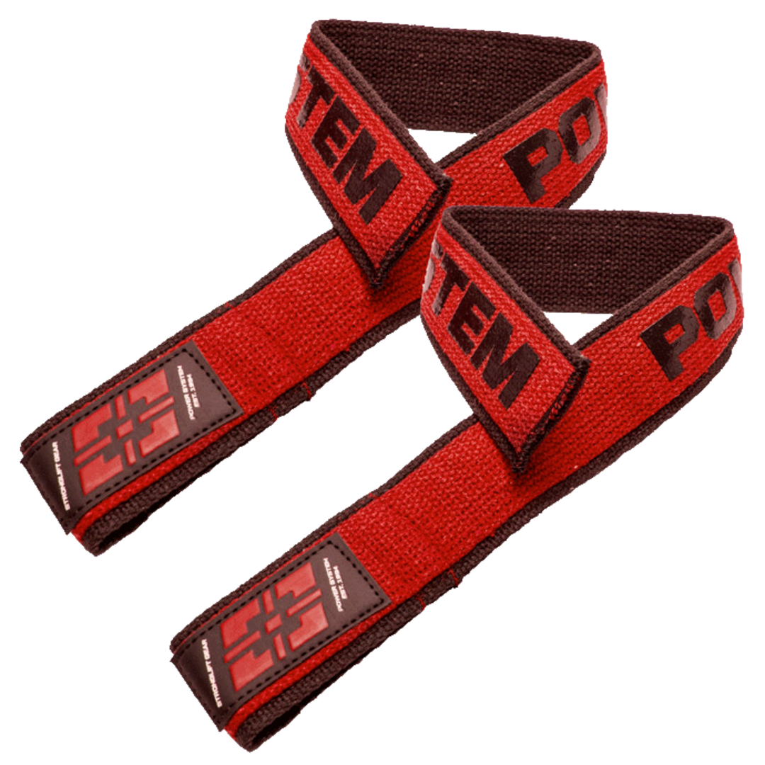 Power System Trhačky Lifting Straps Duplex 3401 - červené