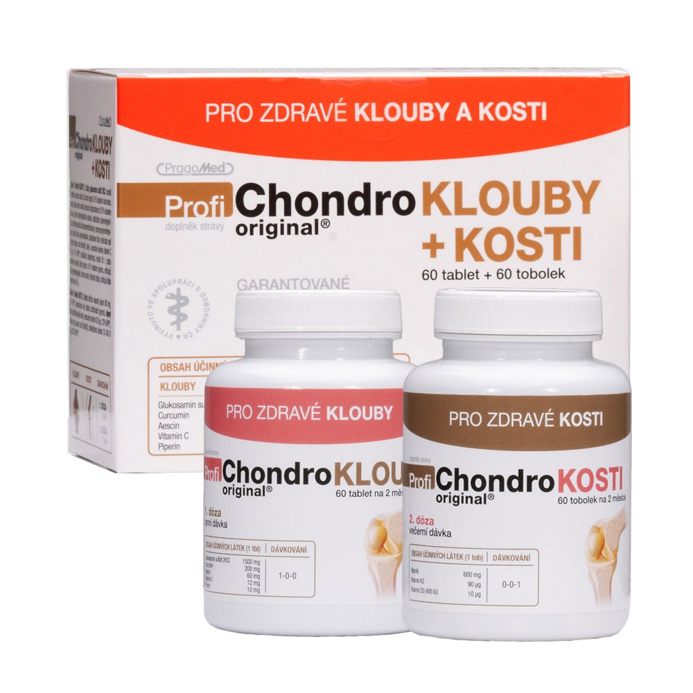 Pragomed ProfiChondro Original Klouby + Kosti 60 tablet + 60 tobolek