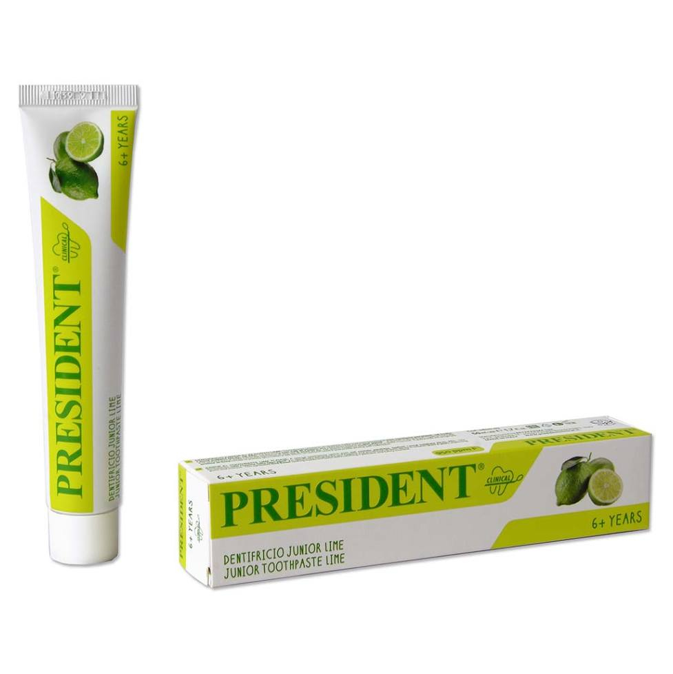 PRESIDENT Zubní pasta děti od 6 let limetková příchuť 50ml