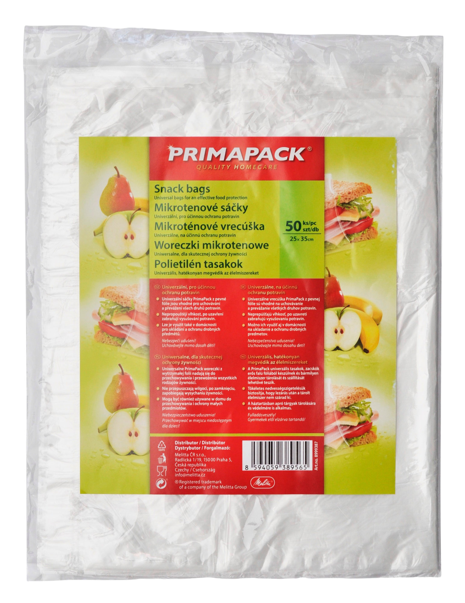 PRIMAPACK Mikrotenové sáčky 25x35cm, 50 ks