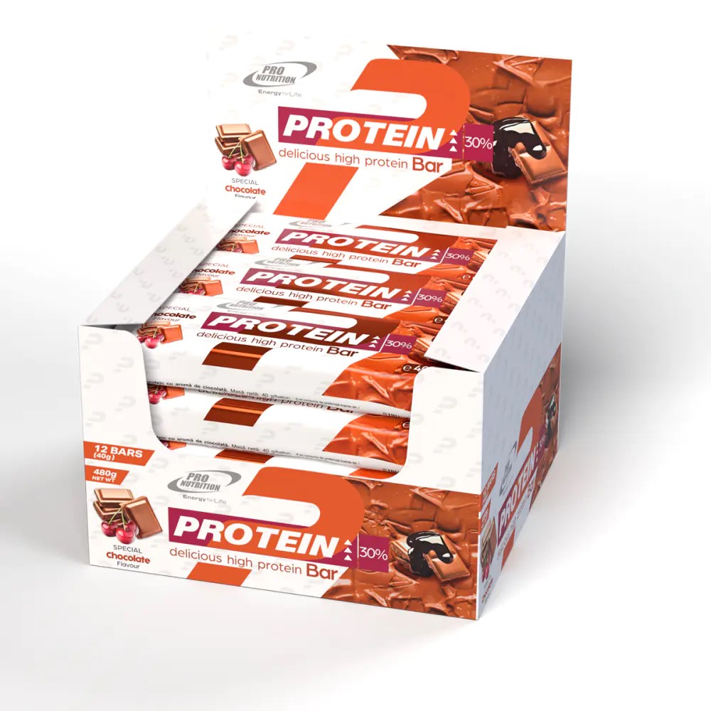 Pro Nutrition Protein Bar 12 x 40 g - čokoláda s višňovou vrstvou