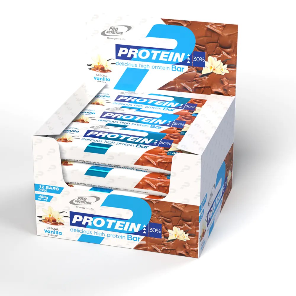 Pro Nutrition Protein Bar 12 x 40 g - vanilka s karamelovou vrstvou
