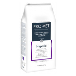 PRO-VET Hepatic granule pro psy při selhání jater, Hmotnost balení (g): 2,5 kg