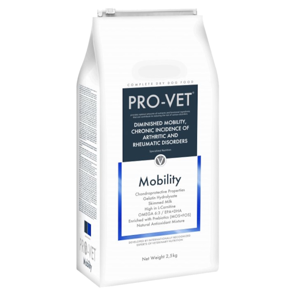 PRO-VET Mobility granule pro psy se sníženou pohyblivostí, Hmotnost balení (g): 7,5 kg