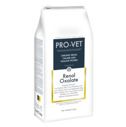 PRO-VET Renal/Oxalate granule pro psy s chronickými poruchami, Hmotnost balení (g): 7,5 kg