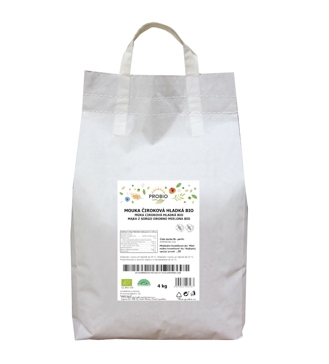 PROBIO Gastro Mouka čiroková hladká bezlepková BIO 4 kg