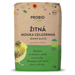 PROBIO Mouka žitná celozrnná jemně mletá  BIO 1 kg