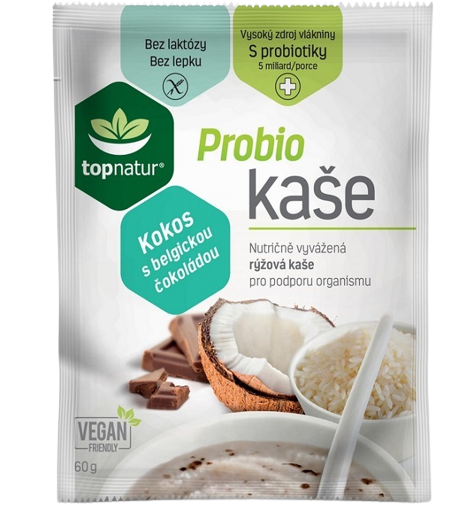 PROBIO Topnatur Probio kaše kokos s belgickou čokoládou 60 g