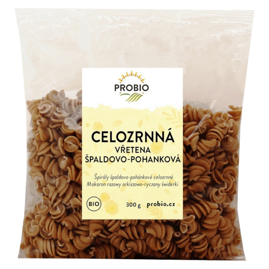 PROBIO Vřetena špaldovo-pohanková celozrnná BIO 300 g