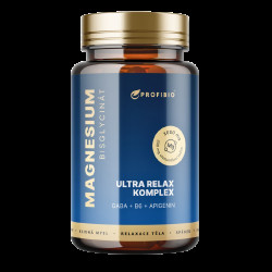 PROFIBIO PREMIUM Magnesium bisglycinát ULTRA RELAX KOMPLEX (+ vitamín B6, GABA, Apigenin z heřmánku) 90 kapslí