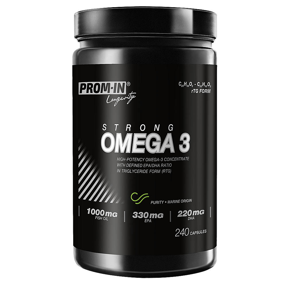 PROM-IN Omega 3 strong 240 kapslí