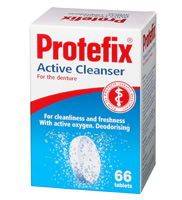 PROTEFIX Aktivní čistící tablety na zubní protézu 66 ks