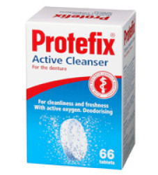 PROTEFIX Aktivní čistící tablety na zubní protézu 66 ks