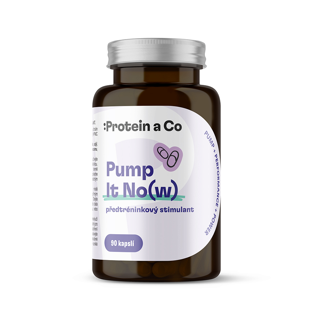 Protein a Co PUMP IT NOW – předtréninkový stimulant 90 kapslí