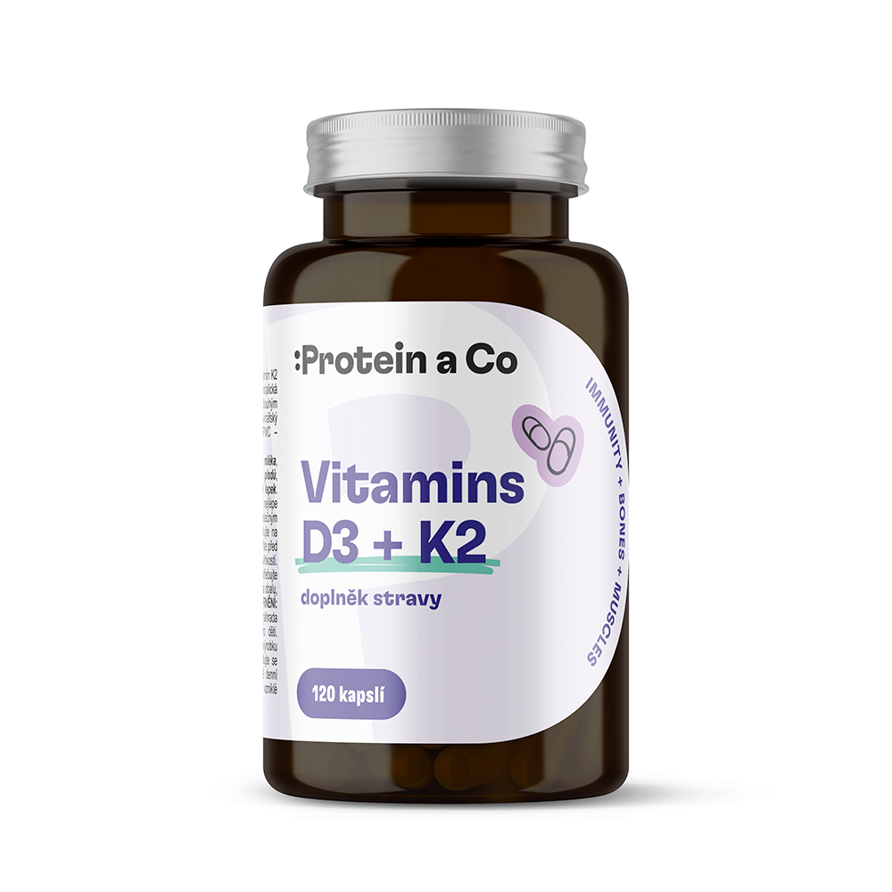 Protein a Co Vitamin D3 + K2 120 kapslí