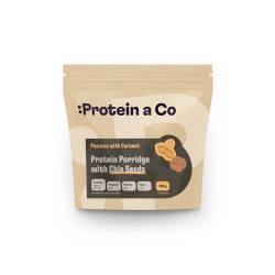 Protein&Co Proteinová kaše s chia 480 g Arašídy s karamelem