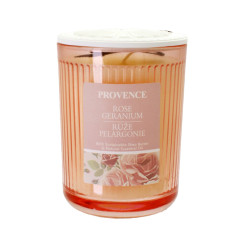 Provence Svíčka ve skle Růže a pelargonie 230 g