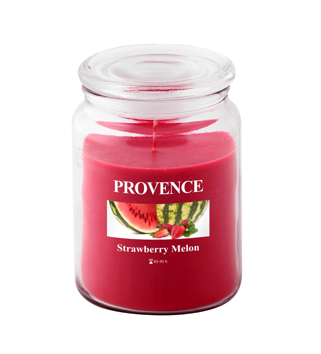 Provence Svíčka ve skle s víčkem Jahoda a meloun 510 g