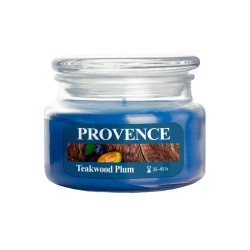 Provence Svíčka ve skle s víčkem Teakwood Plum 200 g