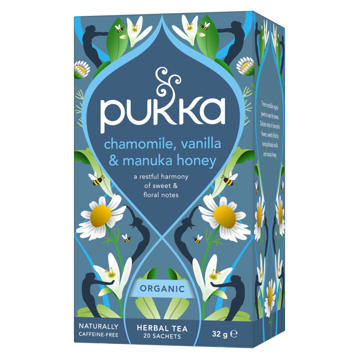 Pukka BIO Chamomile, Vanilla & Manuka honey porcovaný čaj 30x1,6 g