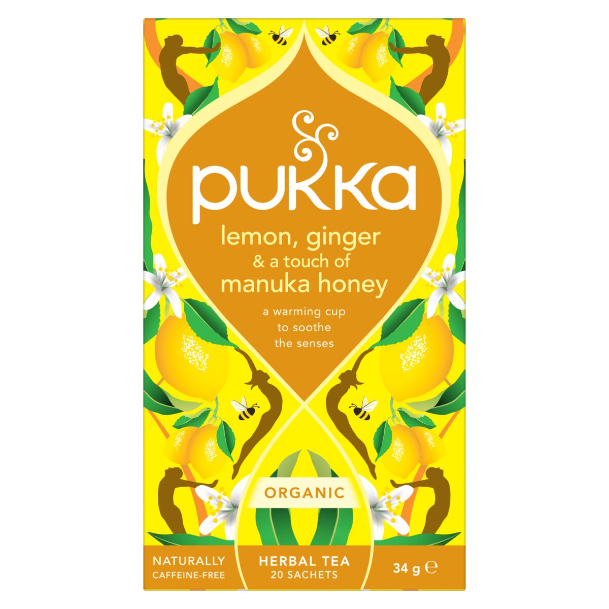 Pukka BIO Lemon Ginger Mankuka Honey porcovaný čaj 20x1,7 g