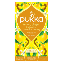 Pukka BIO Lemon Ginger Mankuka Honey porcovaný čaj 20x1,7 g