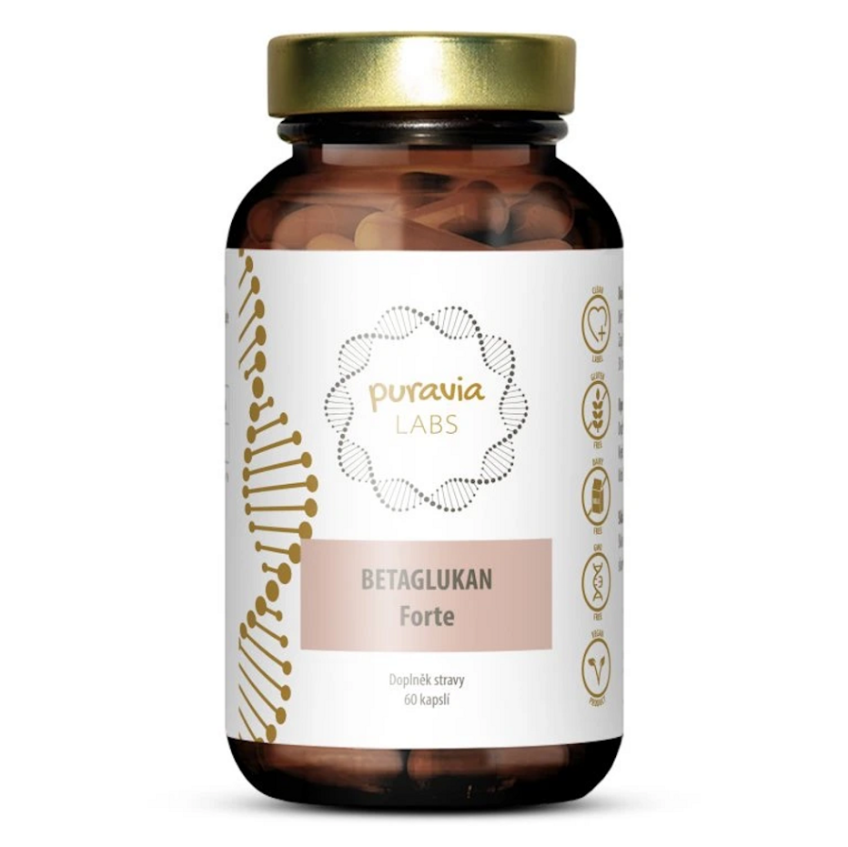 PURAVIA LABS BETAGLUKAN Forte 60 kapslí