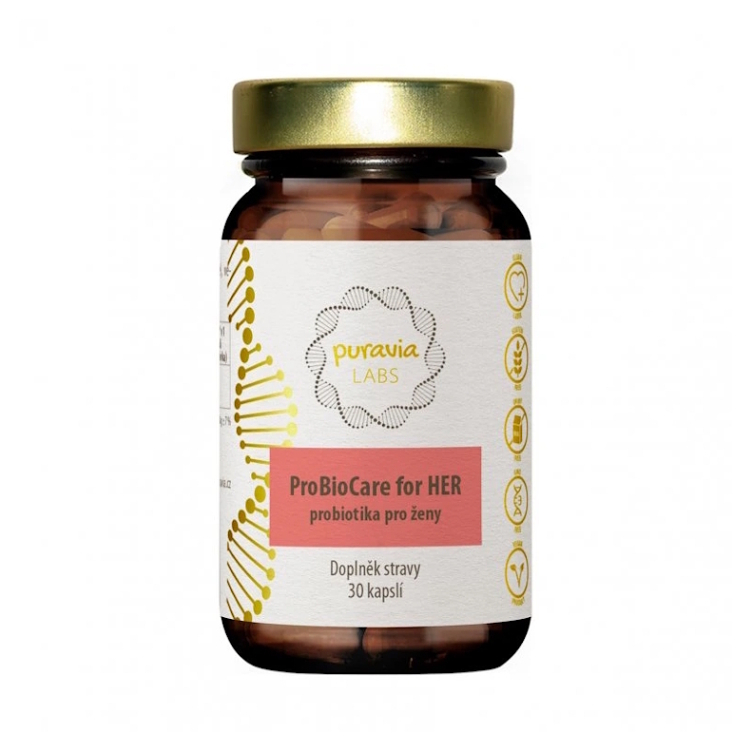 PURAVIA LABS Probiotika pro ženy 30 kapslí