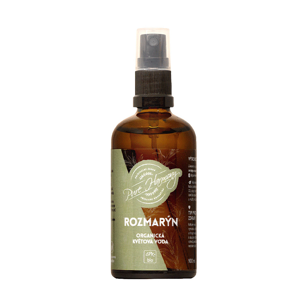 PURE HARMONY Organická květová voda rozmarýn BIO 100 ml