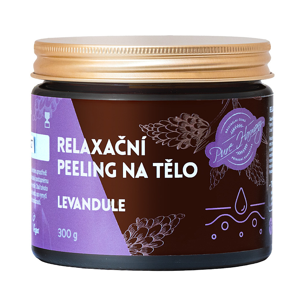 PURE HARMONY Relaxační peeling na tělo levandule 300 g